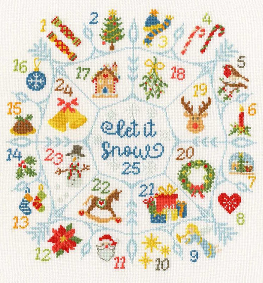 Countdown to Christmas Cross Stitch Kit By Bothy Threads