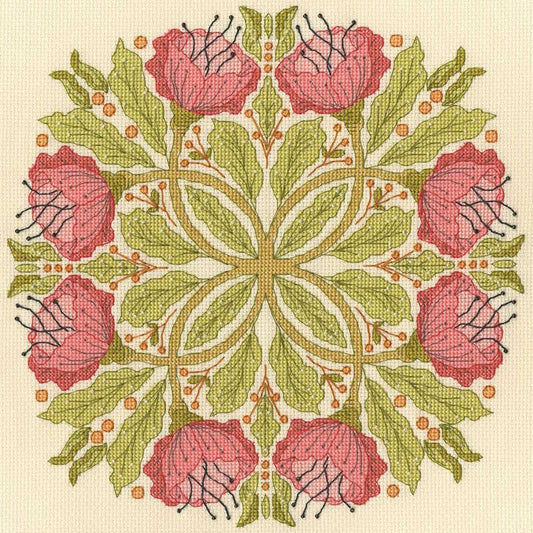 Celtic Poppies Cross Stitch Kit By Bothy Threads