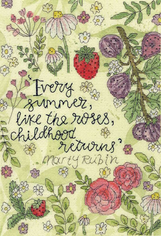 Roses of Summer Cross Stitch Kit By Bothy Threads