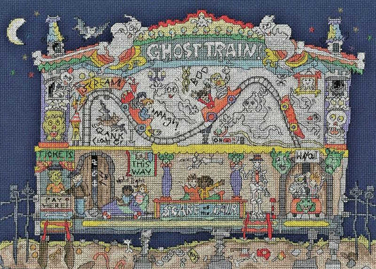 Cut Thru Ghost Train Cross Stitch Kit By Bothy Threads