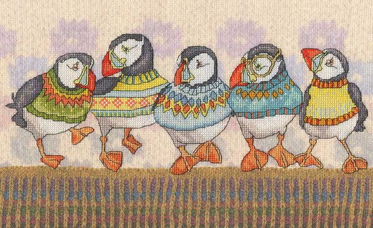 A Fair Isle Flock Cross Stitch Kit By Bothy Threads