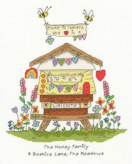 Bee Home Cross Stitch Kit By Bothy Threads