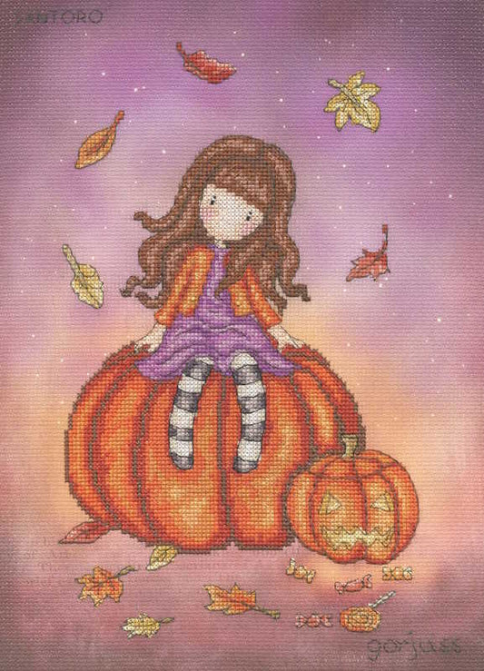 Pumpkin Perch Gorjuss Cross Stitch Kit By Bothy Threads