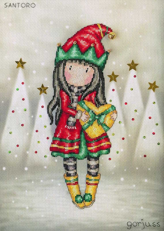 Jingle Belle Gorjuss Cross Stitch Kit By Bothy Threads