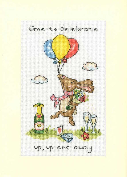 Up, Up and Away Cross Stitch Card Kit by Bothy Threads