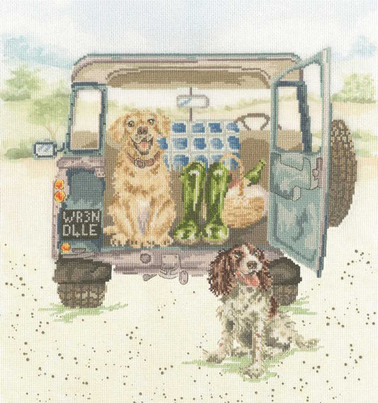 Paws for a Picnic Cross Stitch Kit By Bothy Threads