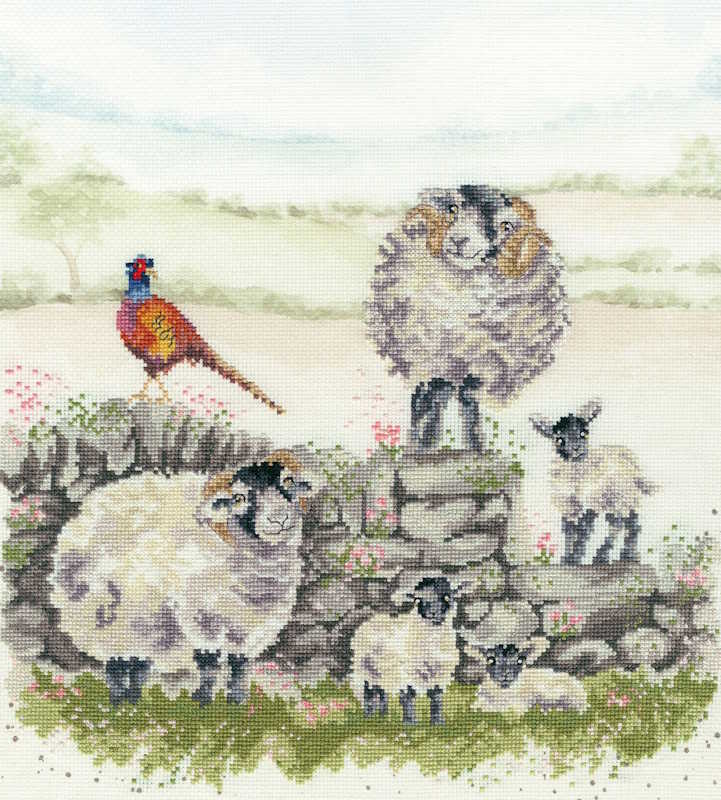 Green Pastures Cross Stitch Kit By Bothy Threads