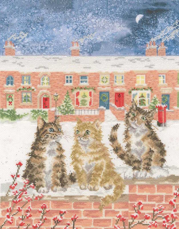 Snow is Glistening Cross Stitch Kit By Bothy Threads