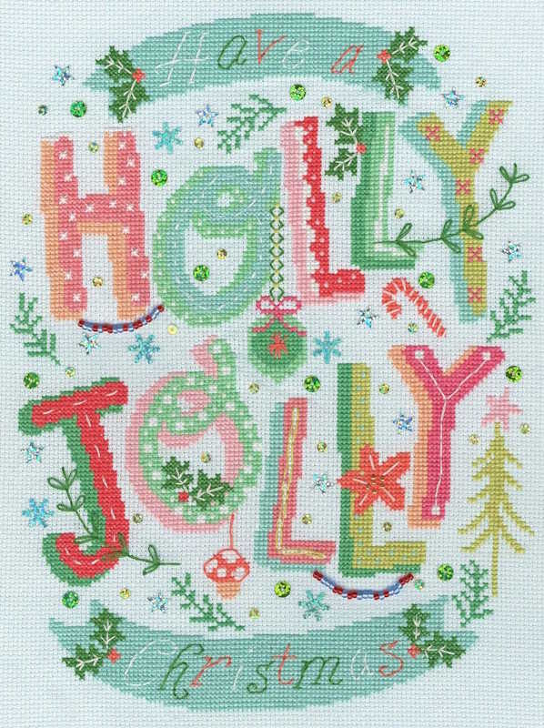 Holly Jolly Christmas Cross Stitch Kit By Bothy Threads
