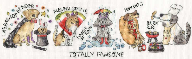 Totally Pawsome Cross Stitch Kit By Bothy Threads 