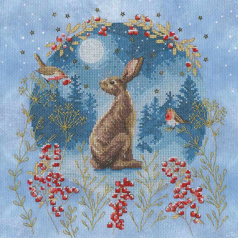 Midnight Moongazer Cross Stitch Kit By Bothy Threads