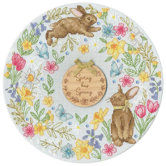 Spring Wreath Cross Stitch Kit By Bothy Threads