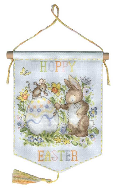 Hoppy Easter Cross Stitch Kit By Bothy Threads