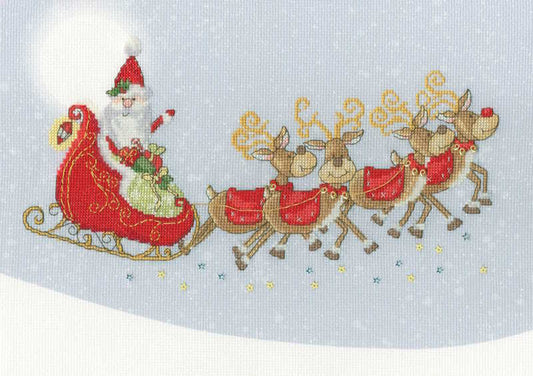 Sleigh Ride Cross Stitch Kit By Bothy Threads