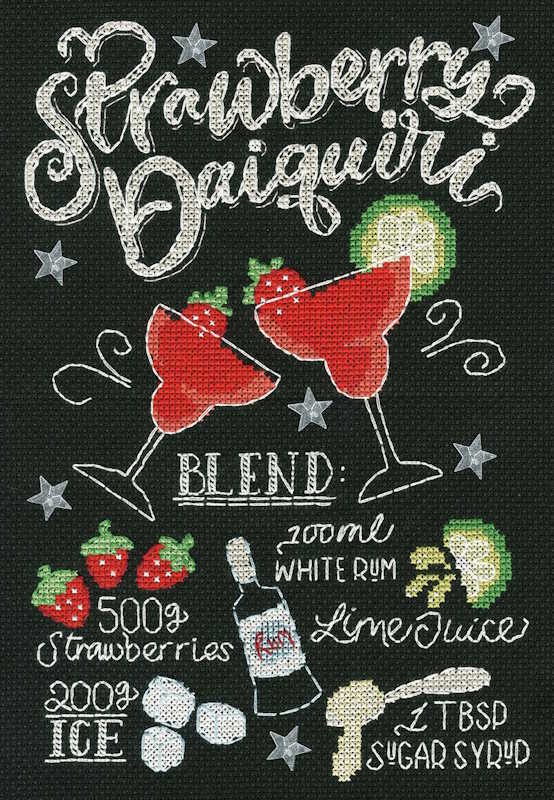 Strawberry Daiquiri Cross Stitch Kit By Bothy Threads