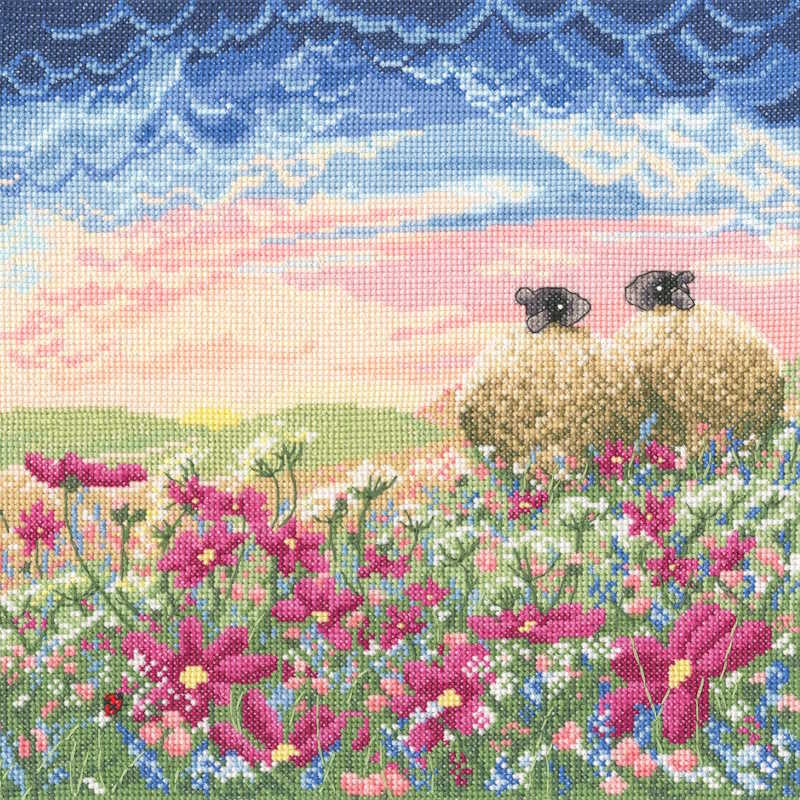 Ladybird in the Meadow Lucy Pittaway Cross Stitch Kit By Bothy Threads