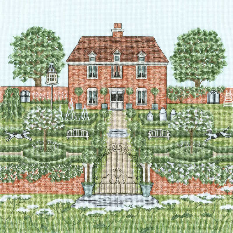 Manor House Cross Stitch Kit By Bothy Threads