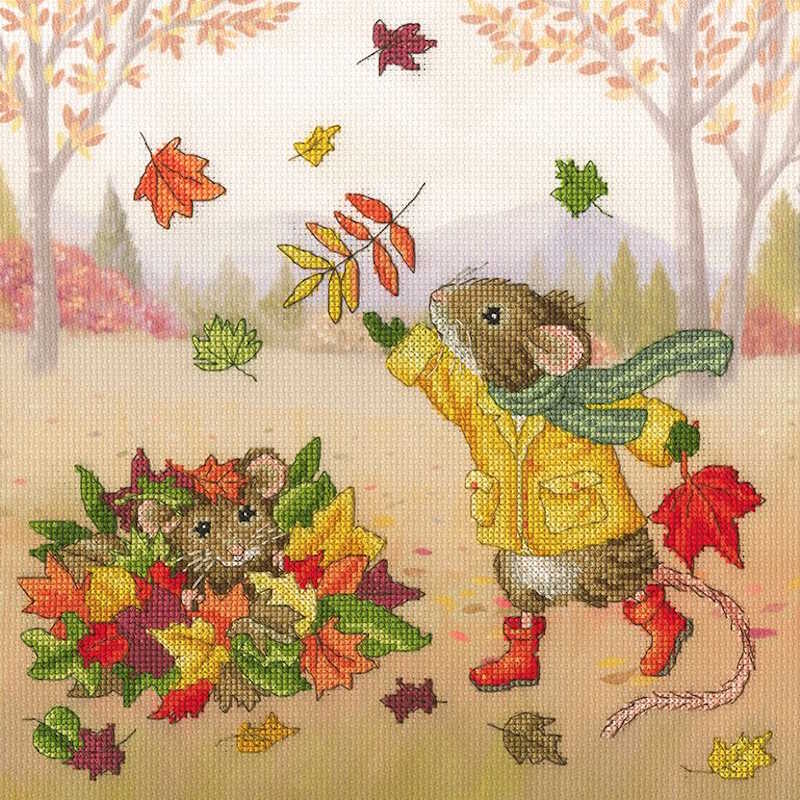 Fall Friends Cross Stitch Kit By Bothy Threads