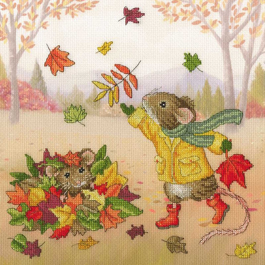 Fall Friends Cross Stitch Kit By Bothy Threads