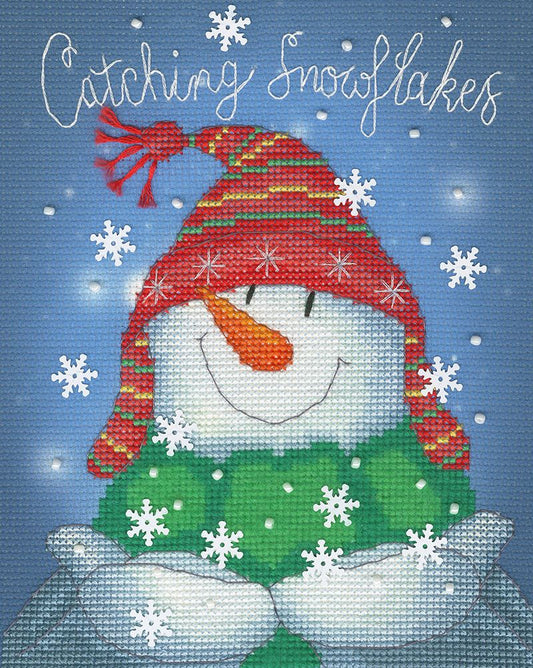 Catching Snowflakes Cross Stitch Kit By Bothy Threads