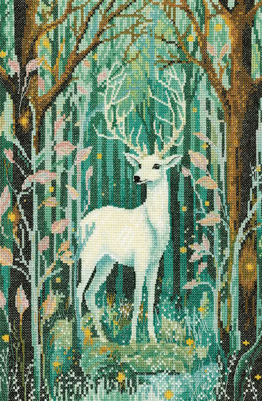 White Hart Cross Stitch Kit by Heritage Crafts