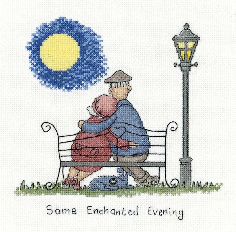 Some Enchanted Evening Cross Stitch Kit by Heritage Crafts
