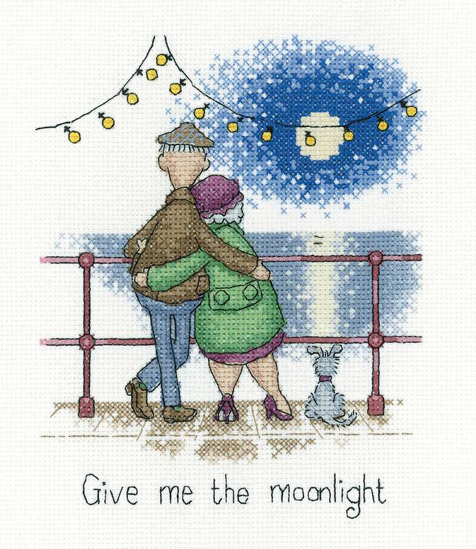 Moonlight Cross Stitch Kit by Heritage Crafts