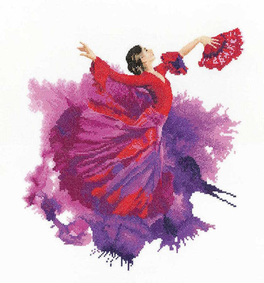 Flamenco Cross Stitch Kit by Heritage Crafts