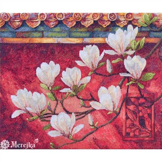 Magnolia Cross Stitch Kit by Merejka