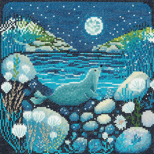 Moonlit Bay Cross Stitch Kit by Heritage Crafts