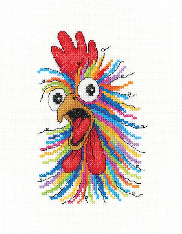 What's Up Cock? Cross Stitch Kit by Heritage Crafts