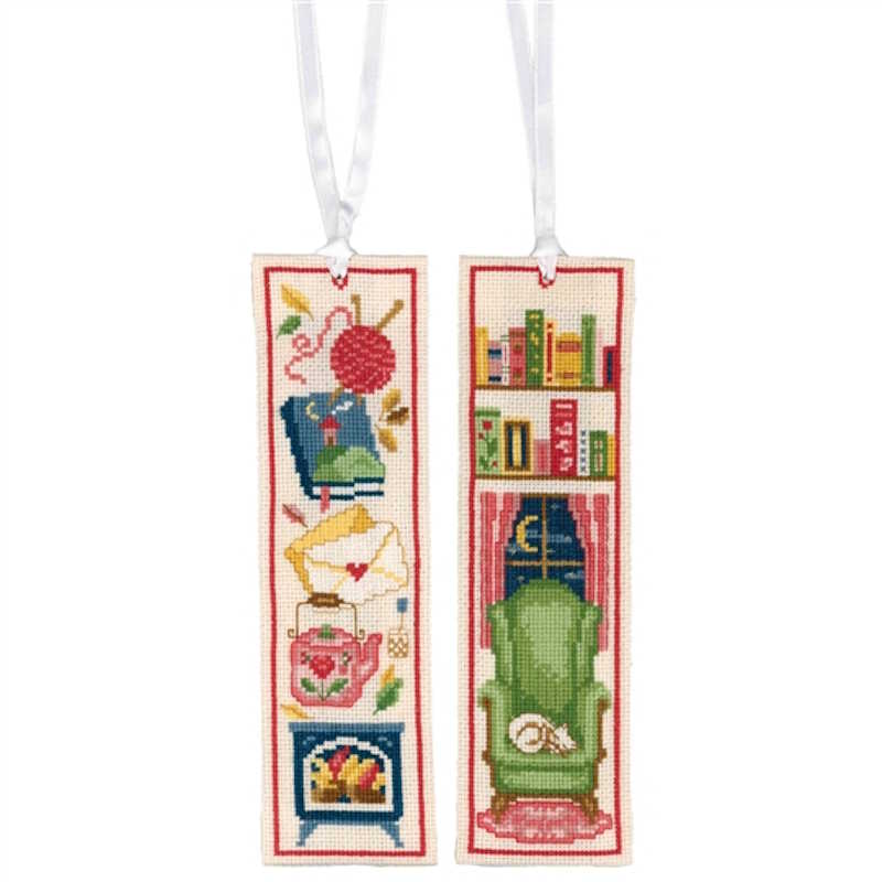 Cosy Reading Bookmark Cross Stitch Kit By Vervaco