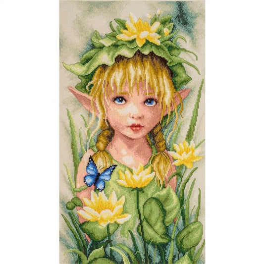 Lily Crowned Fairy Cross Stitch Kit By Lanarte