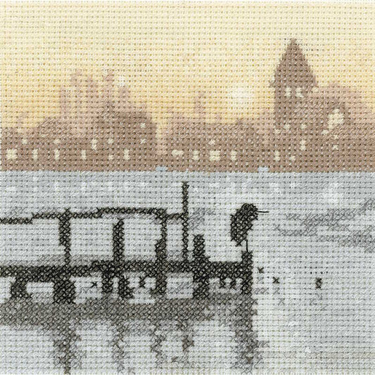 Heron Lake Cross Stitch Kit by Heritage Crafts
