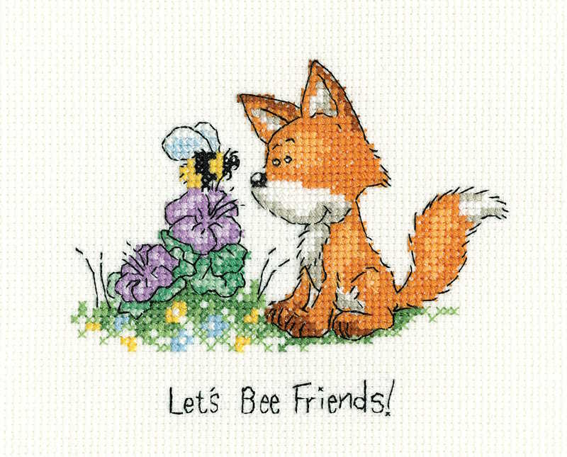 Lets Bee Friends Cross Stitch Kit by Heritage Crafts