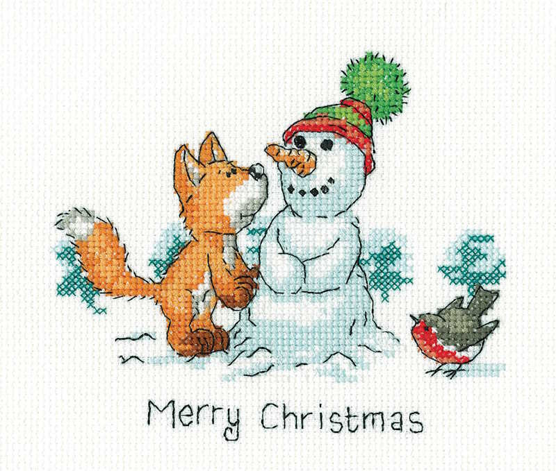 Merry Christmas Cross Stitch Kit by Heritage Crafts