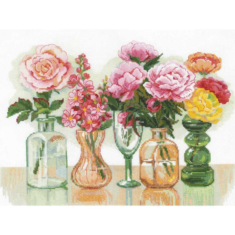 Flower Symphony Cross Stitch Kit By RIOLIS