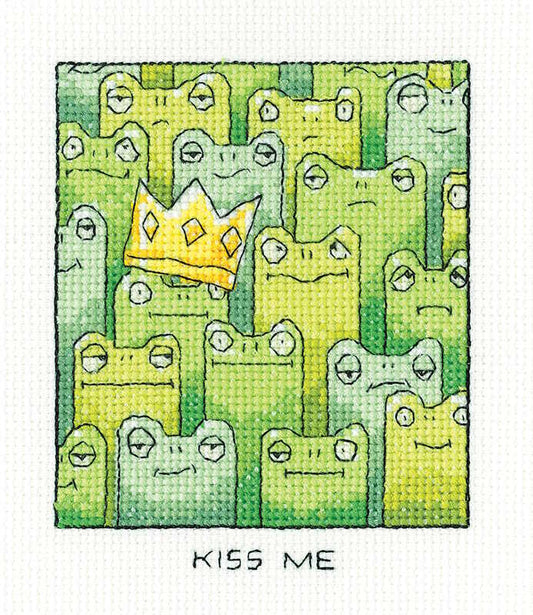 Kiss Me Cross Stitch Kit by Heritage Crafts