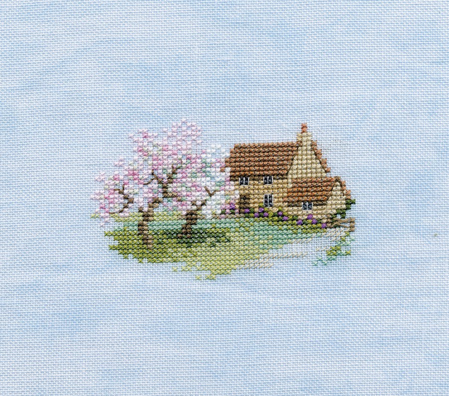 Orchard Cottage Cross Stitch Kit by Derwentwater Designs