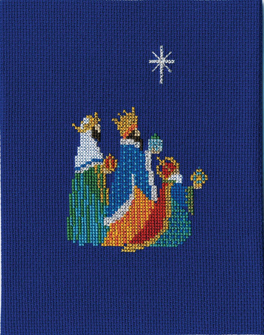 We Three Kings Cross Stitch Christmas Card Kit by Derwentwater Designs