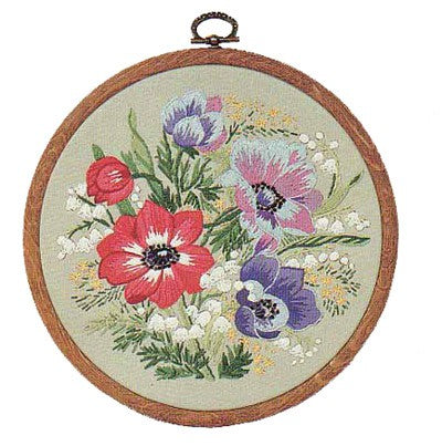 Anemones Embroidery Kit by Design Perfection