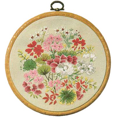 Geranium Embroidery Kit by Design Perfection