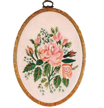 Alba Rose Embroidery Kit by Design Perfection