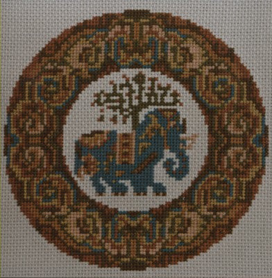 Elephant Cross Stitch Chart by September Cottage Crafts