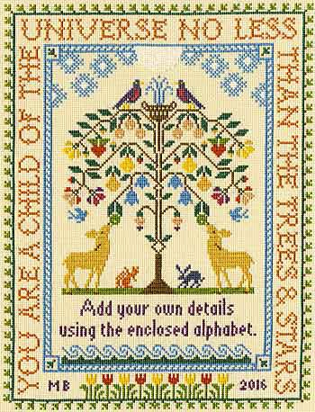 Tree of Life Sampler Cross Stitch Kit By Bothy Threads