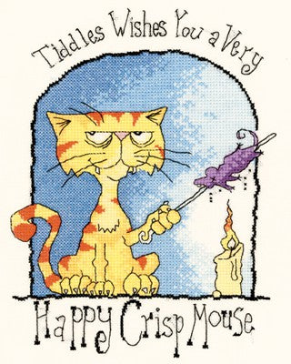 Happy Crisp Mouse Cross Stitch Kit by Heritage Crafts