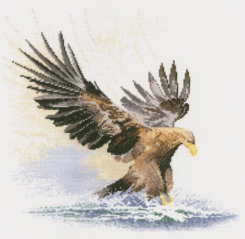 Eagle in Flight Cross Stitch Kit by Heritage Crafts