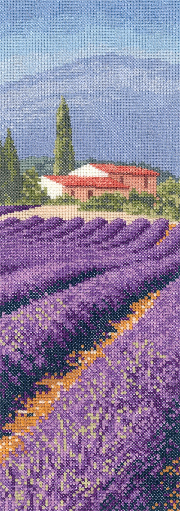 Lavender Fields Cross Stitch Kit by Heritage Crafts