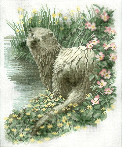 Otter Cross Stitch Kit by Heritage Crafts