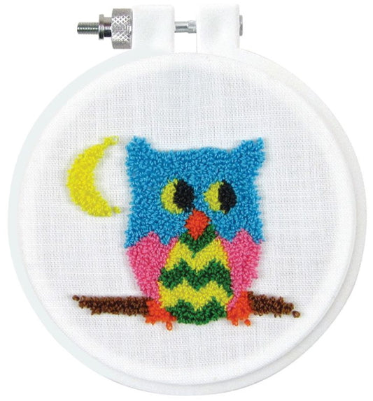 Owl Punch Needle Kit by Design Works